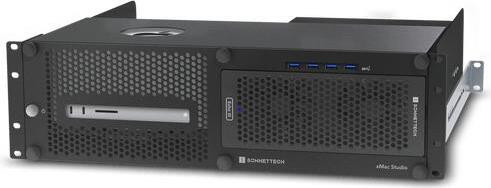 Sonnet Technologies xMac Studio/Echo III Rack 3U, Zwart, met 2 ventilatoren, SSD, 40 Gbit/s