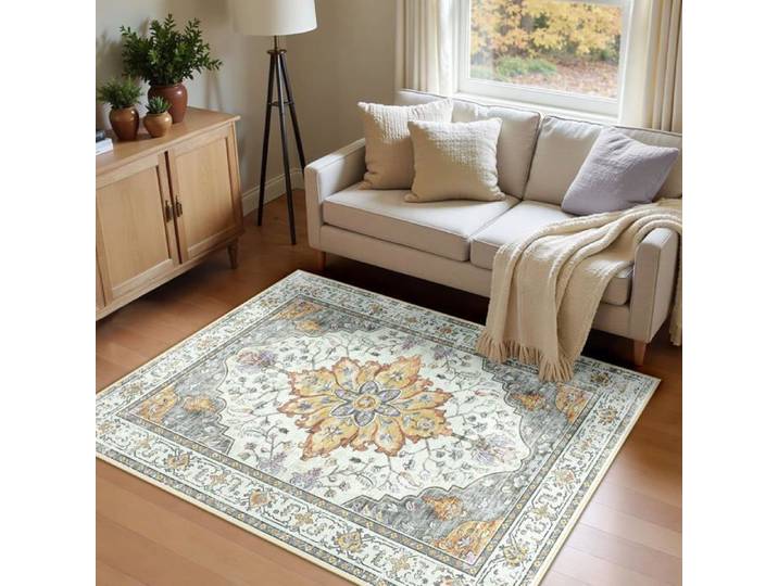 Tapis de Salon Lavable en Machine - Antidérapant - 120x180 cm