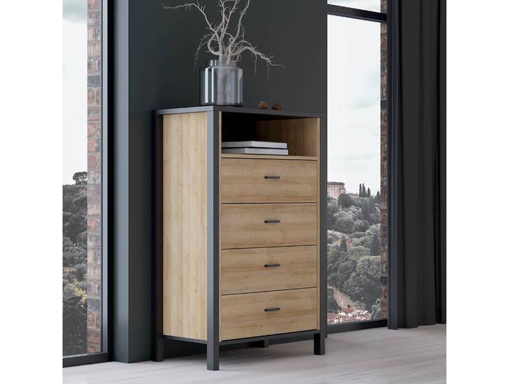 Buffet Kasala III 70 x 111 x 40cm Marron/Noir