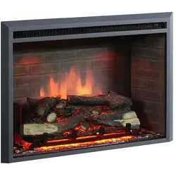 BALDERIA Calida 30,Elektrokamin, Elektrischer Einbaukamin, LED Flammeneffekt, Heizung