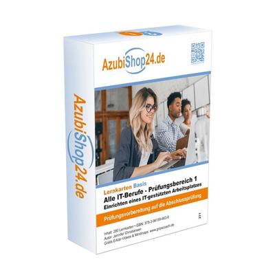 Lernkarten Alle IT-Berufe - Prüfungsbereich 1 - Einrichten eines IT-gestützten Arbeitsplatzes, Nonbook von Jennifer Christiansen, Princoso,
