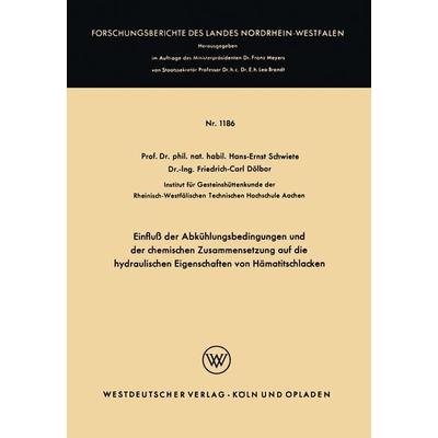 Einfluß der Abkühlungsbedingungen und der chemischen Zusammensetzung auf die hydraulischen Eigenschaften von Hämatitschlacken, Taschenbuch von