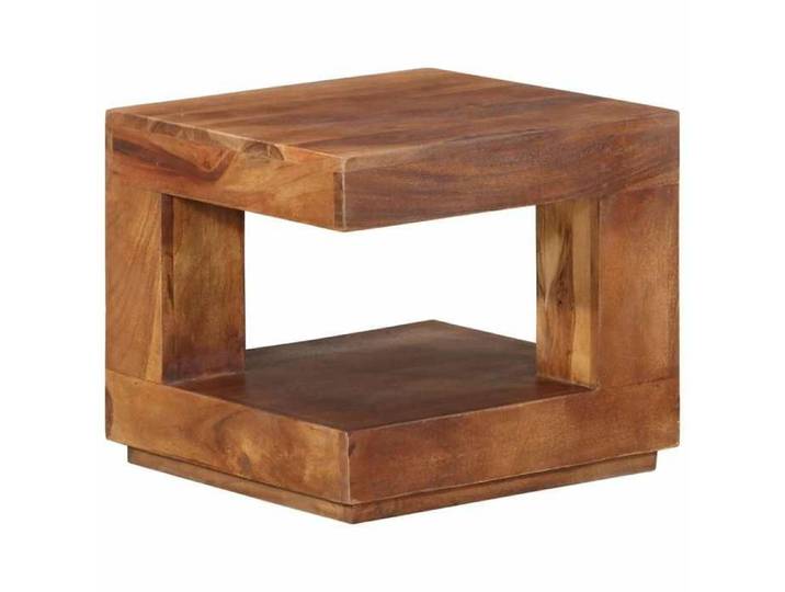 Meuble Table - HAOSHOP - Table basse 45x45x40 cm Bois d'acacia massif&01_16076