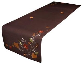 Xia Home Fashions Dresden Branches Crewel Embroidered Fall Table Runner