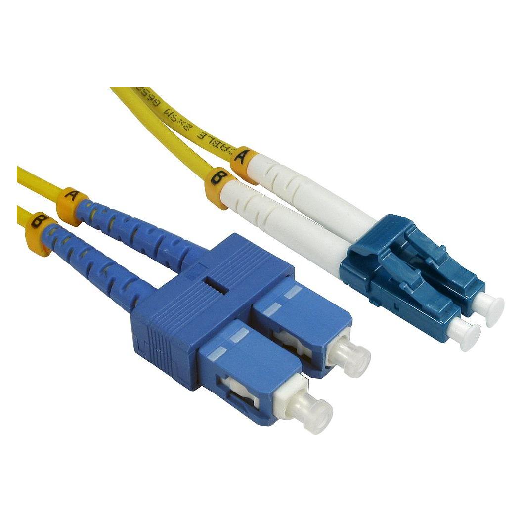 Cables Direct CDL 2MTR LC-SC SM 9/125 - YELLOW (2 m) (FB2S-LCSC-020Y)