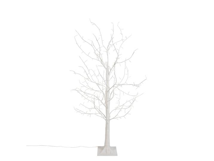Sapin de Noël lampadaire blanc 120 cm LED incluse avec minuterie