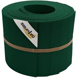 zaun zu® Sichtschutzstreifen Delux-P Einzelstreifen Wabenstruktur Grün 10x 2,55m