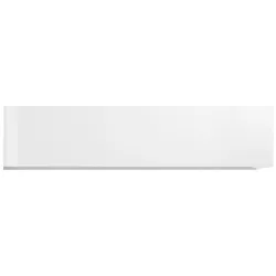 Dmora Hängeschrank Luca, Mehrzweckschrank, Wandschrank, 100 % Made in Italy, cm 180x30h40, glänzend weiß