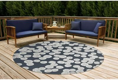 Liora Manne Lush Decor Capri Sea Biscuit Indoor/Outdoor Area Rug