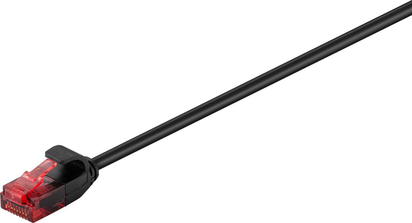 MicroConnect V-UTP601S-SLIM Cat6 U/UTP Netwerkkabel, 1 meter, zwart