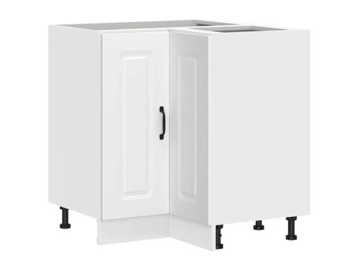 fsahslih Küchen-Eckunterschrank Kalmar Weiß 75.5 cm Holzwerkstoff Optimaler Stauraum für den Küchenraum mit verstellbaren Füßen, robuster Oberfläche und pflegeleichter Beschaffenheit.