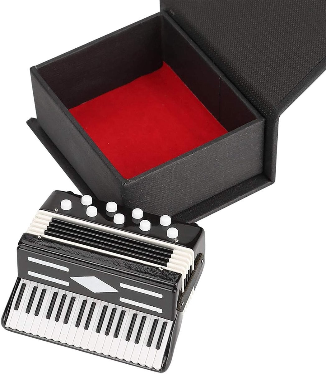 Handgemaakte Miniatuur Accordeon voor Decoratie van Thuis, Kantoor en Bureau