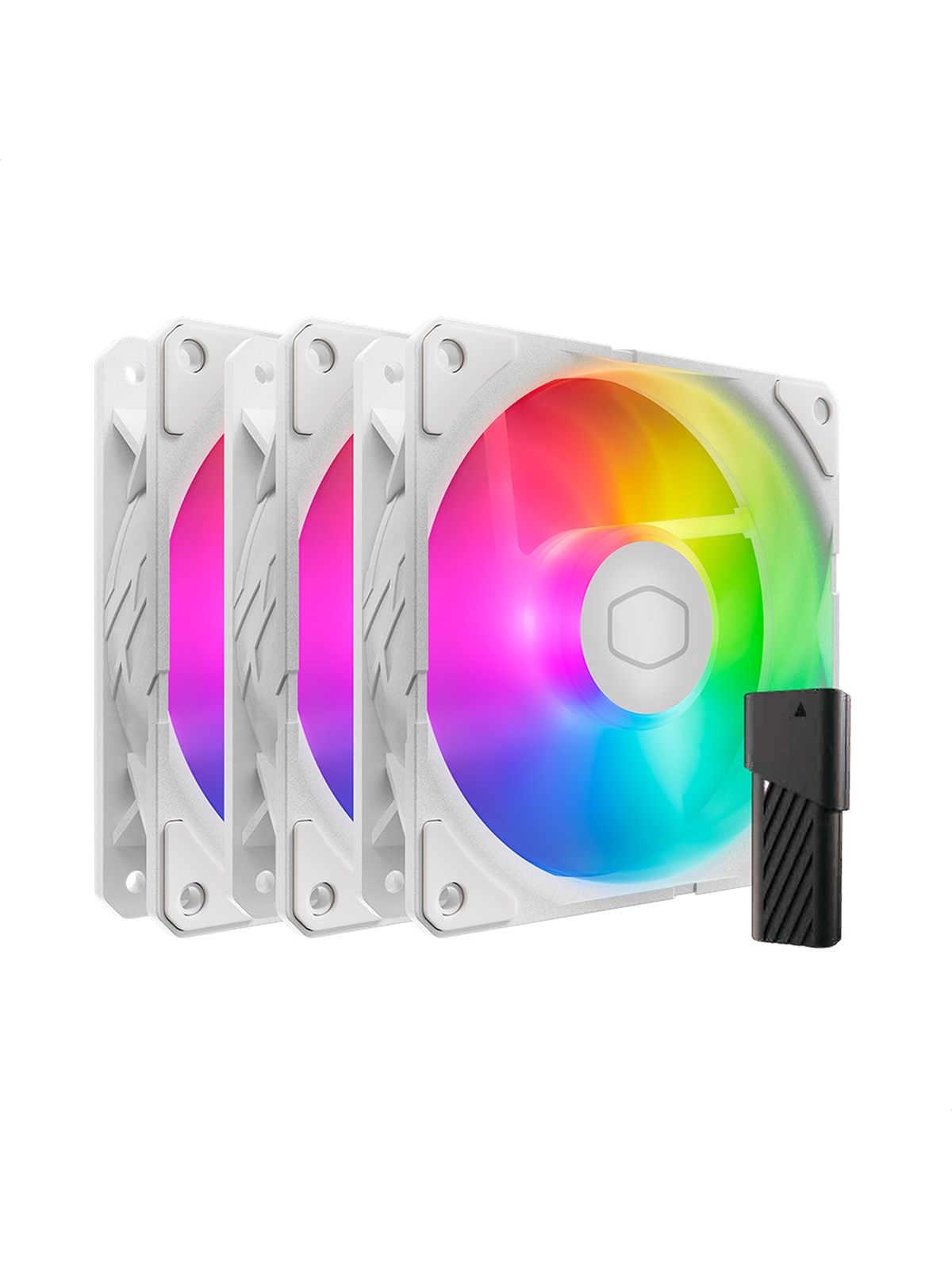 Cooler Master SickleFlow Edge 120 ARGB WE 3-in-1 Fan - 120mm - Weiß mit RGB LED