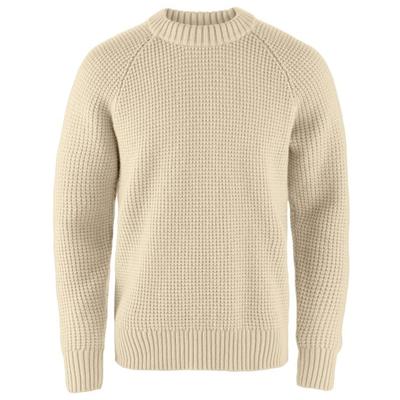 Fjällräven - Övik Waffle Knit - Wollpullover Gr M beige