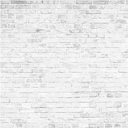 FOTOTAPETE Weiße Backstein Mauer 288/288 cm