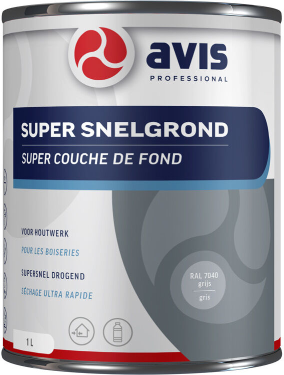 Avis Super Snelgrond - Grijs   8712576306593   Verf