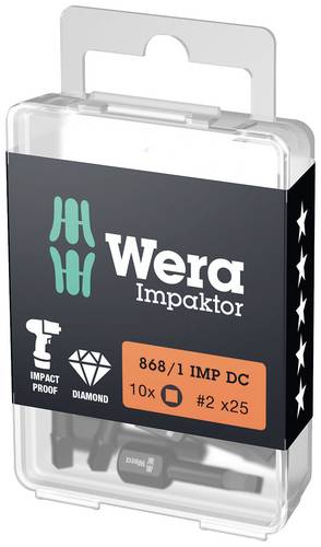 Wera 05057632001 Vierkant-Bit Antrieb: 1/4" (6.3 mm) Abtrieb: Innen-Vierkant (Robertson) 3 25mm