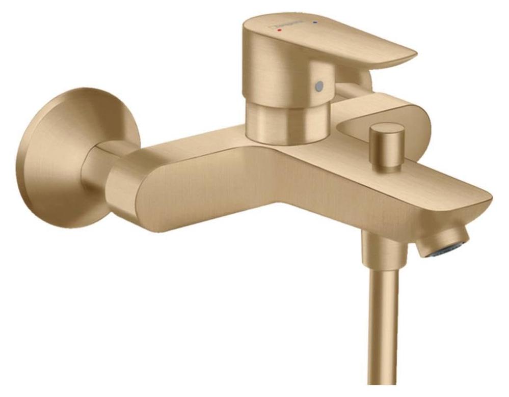 Wannenarmatur Aufputz, 2 Funktionen, gebürstetes Bronze, Messing