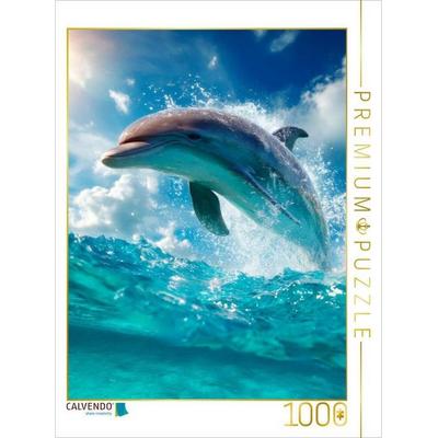CALVENDO Puzzle Verspielter Delfin | 1000 Teile Lege-Größe 64 × 48 cm Foto-Puzzle für glückliche Stunden, von , Calvendo Puzzle