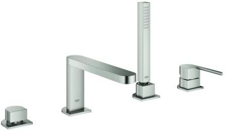 Grohe Plus 4-Loch-Wannenkombination 29307DC3 Umstellung Wanne/Brause, mit Temperaturbegrenzer, supersteel