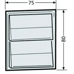 Renz, Klingel + Türsprechanlage, Tastenmodul 97-9-85271 3 Taster weiss (alt: 97-9-85098)