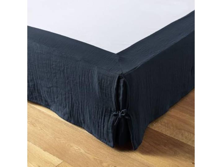 Cache sommier 180x200 cm Gaze de Coton Minuit