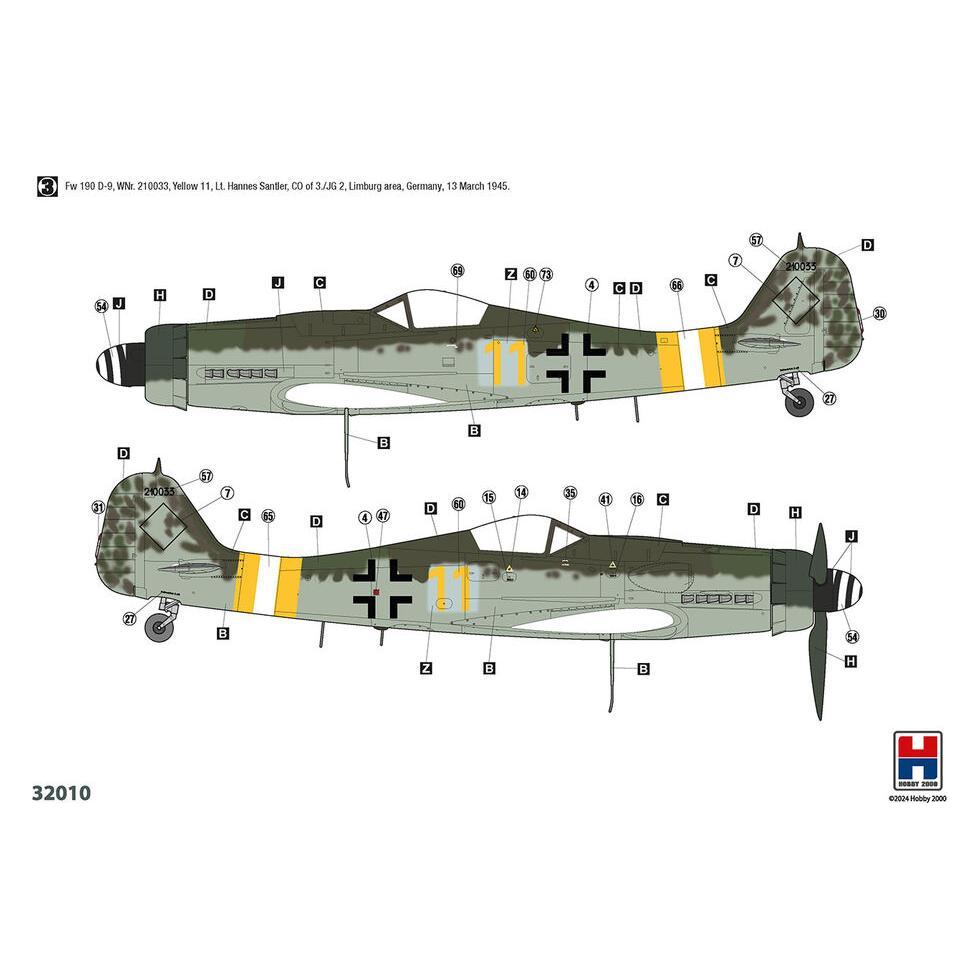 Hobby 2000 Fw 190 D-9 Early Production (32010)