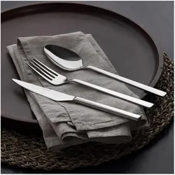 Güral Tafelbesteck 85tlg. elegant modern, Besteck, Silber
