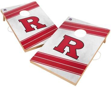 Skip's Garage Rutgers University Scarlet Knights 2x4 Tailgate Cornhole Boards