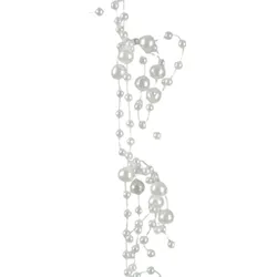 Kaemingk Girlande Perlen weiß Kunststoff L.130 cm Stückpreis