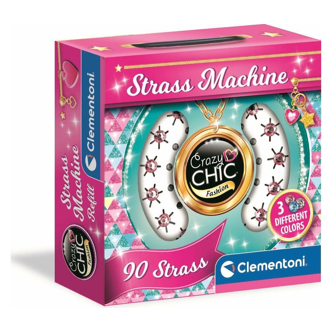 Clementoni Crazy Chic Route Strasssteine für Applikator - Ersatzminen 90 Stk. (49871225)