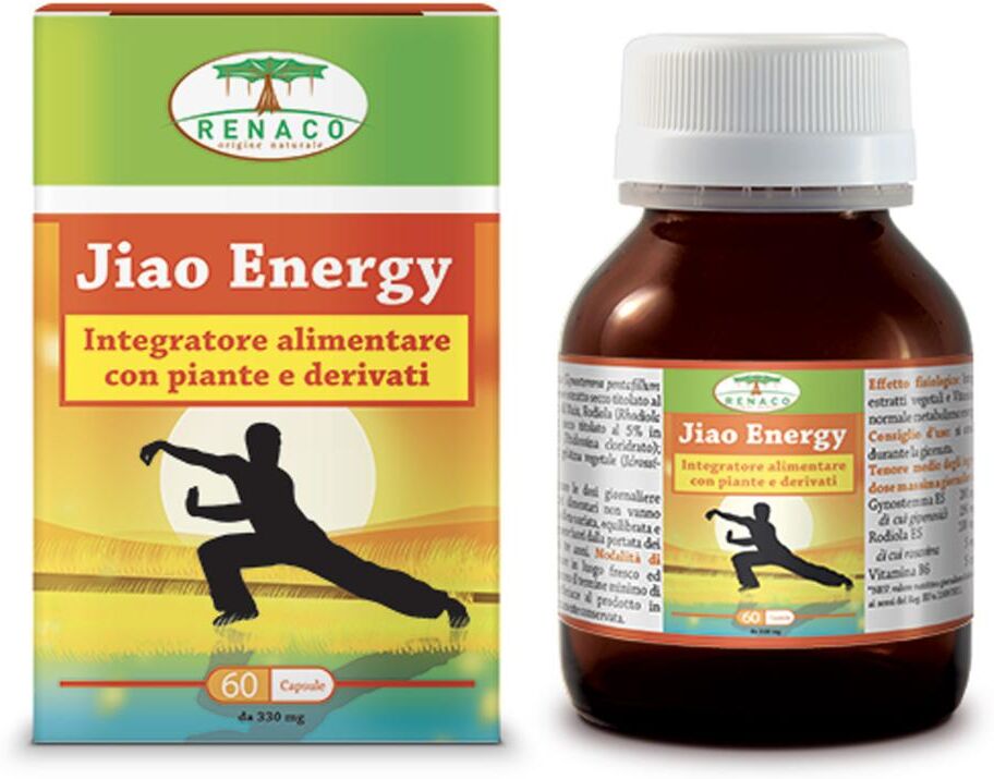 RENACO BY ALCHEMIA Renaco Jiao Energy Integratore - Gynostemma, Rhodiola - 60 Capsule