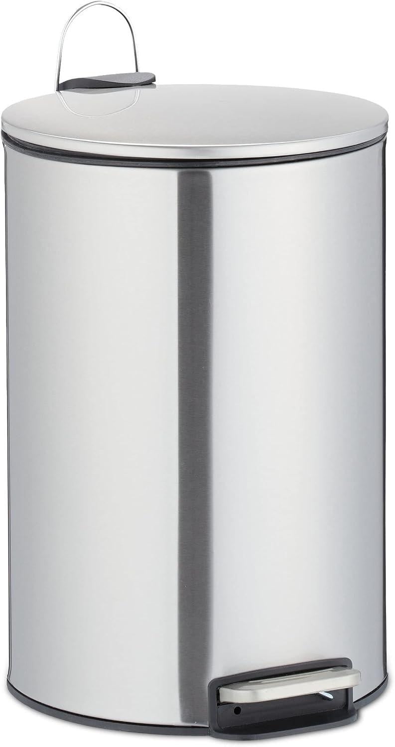 oCreon Pedaalemmer 12 liter Rvs met Binnenemmer en Softclose - Zilver