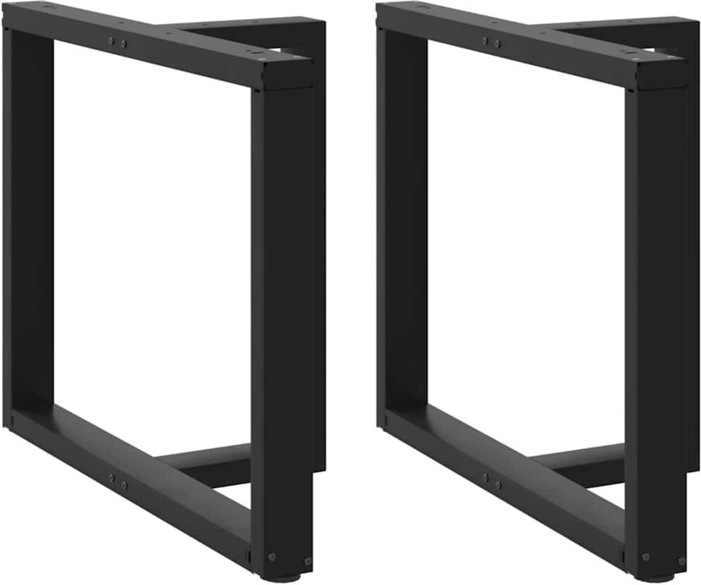Latitude Run Ayzen Powder Coated Steel Table Leg Black 90 x 35 x (72-73) cm