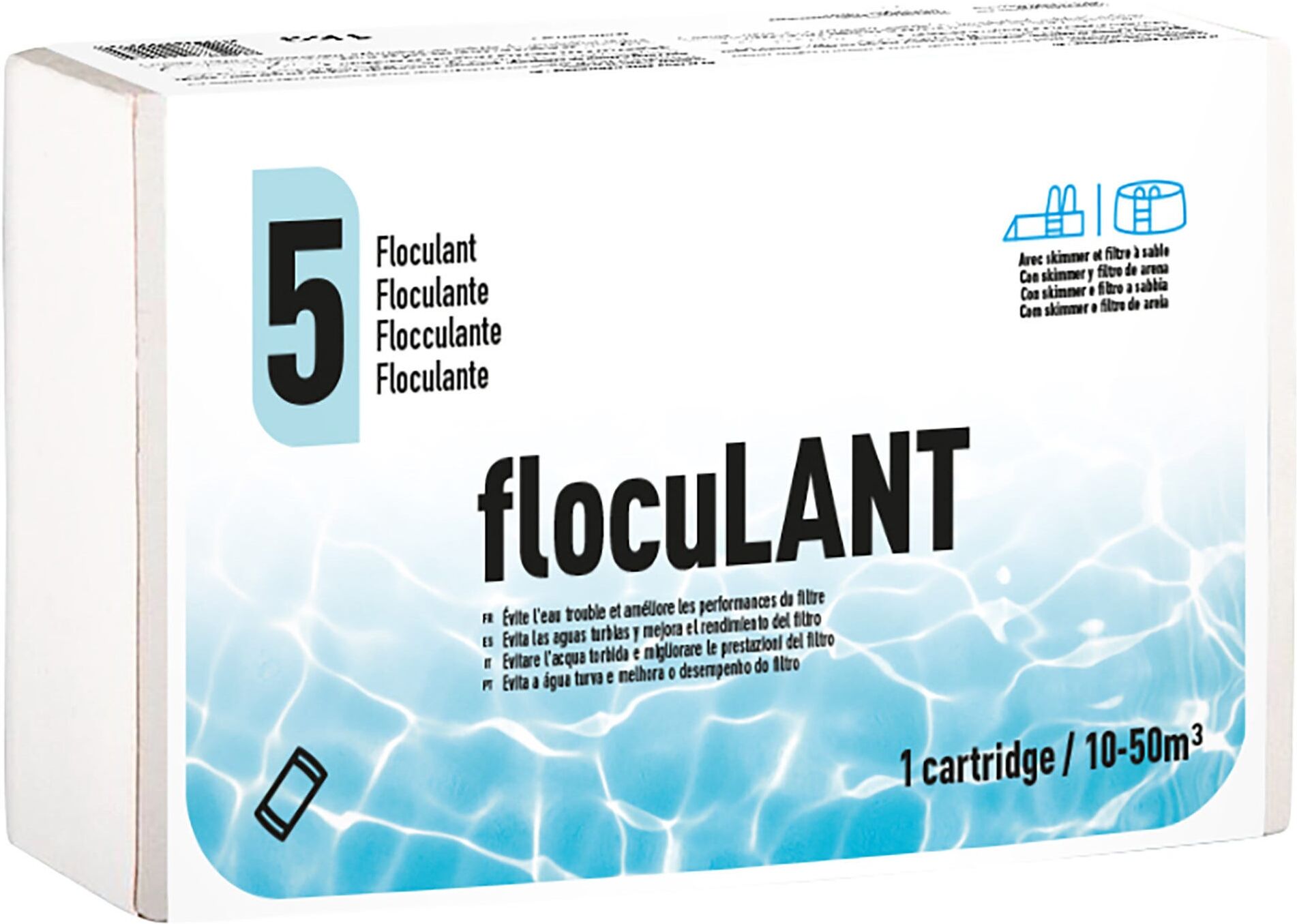 Gre' TRATTAMENTO FLOCCULANTE GRE ECO 1 kg CARTUCCE 125 g PER PISCINE