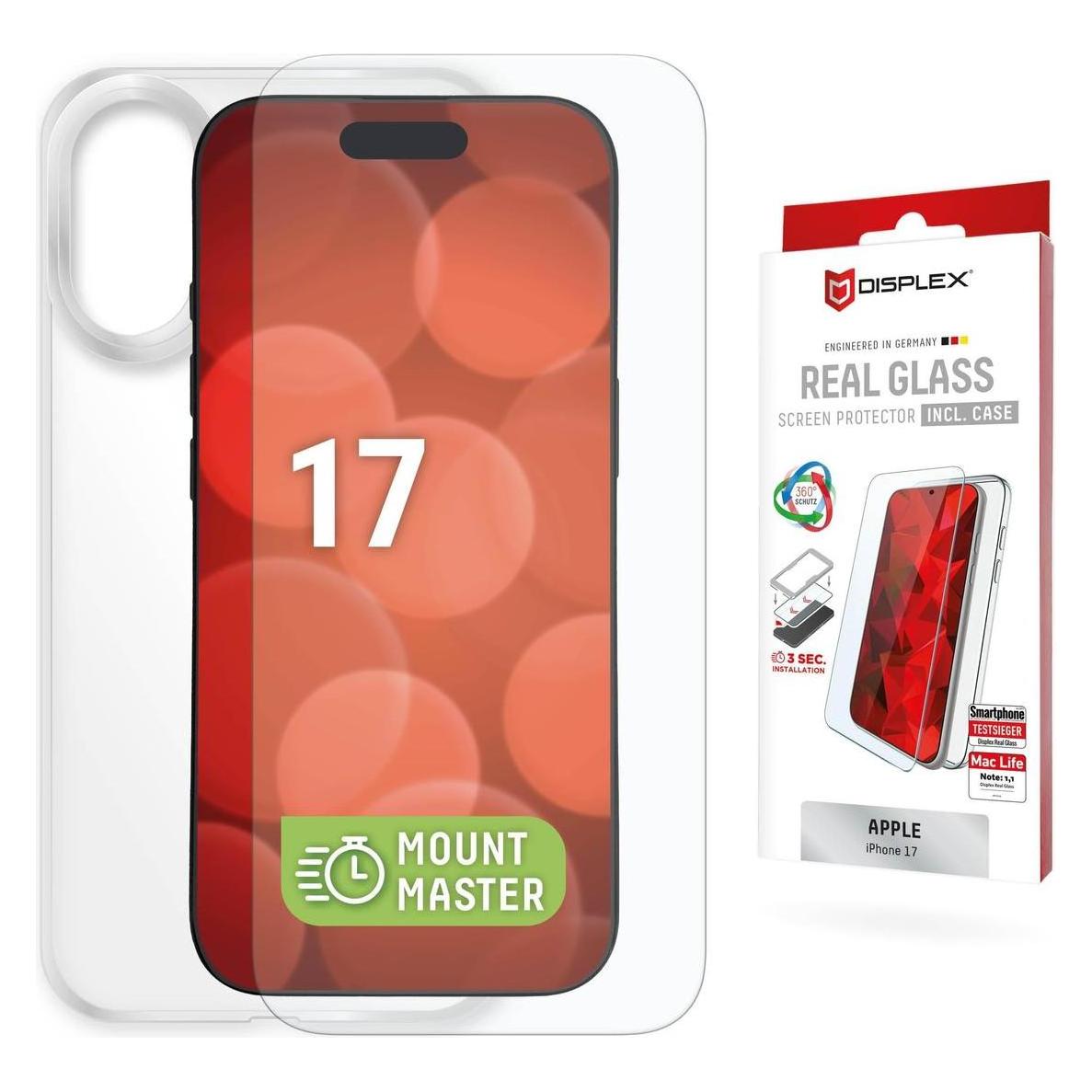 Displex Real Glass + Case MountMaster (1 Stk., Apple iPhone 17) (02268)