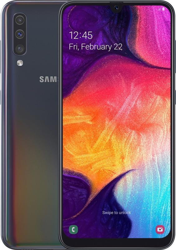 SAMSUNG Smartphone Galaxy A50 Schwarz Dual sim 6,4" - 2340x1080 - 128GB SM-A505FZKSXEF