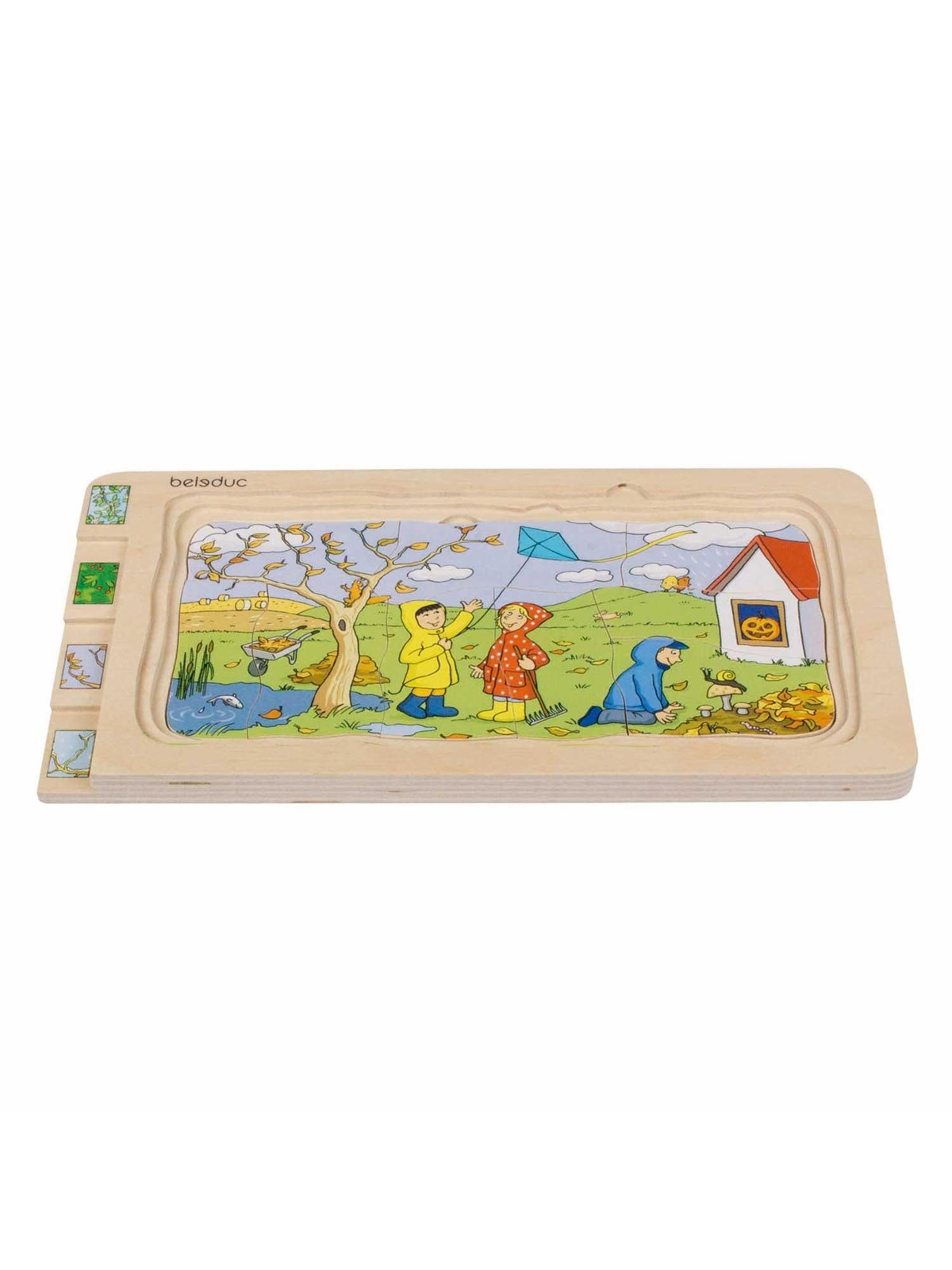 Beleduc Layer Puzzle 4 Seasons Holz