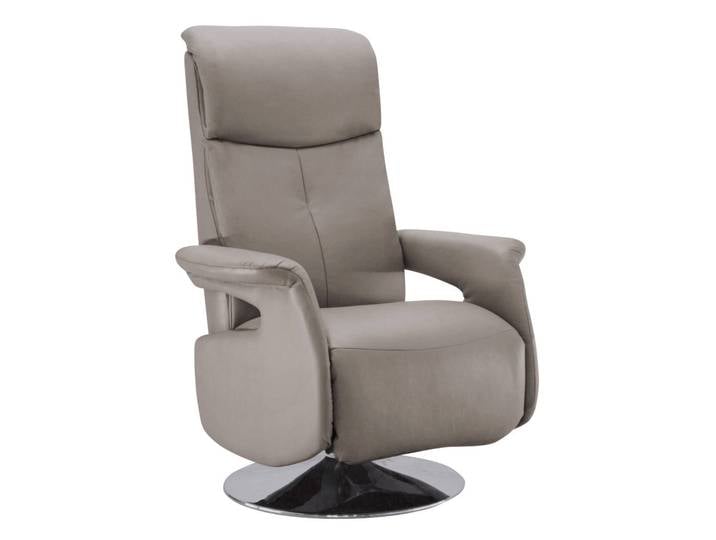 Cantus Fernsehsessel OREGON, grau, Leder
