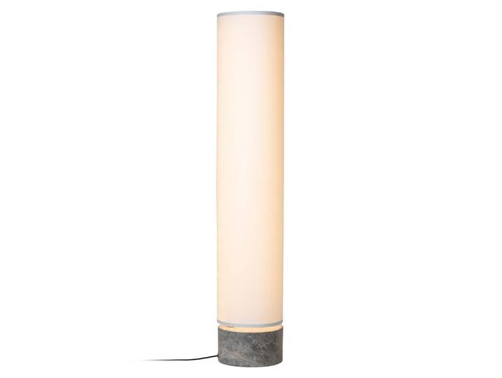 Unbound Lampadaire H120 White - GUBI - Salon / séjour - Scandinave - Pierre - Avec abat-jour