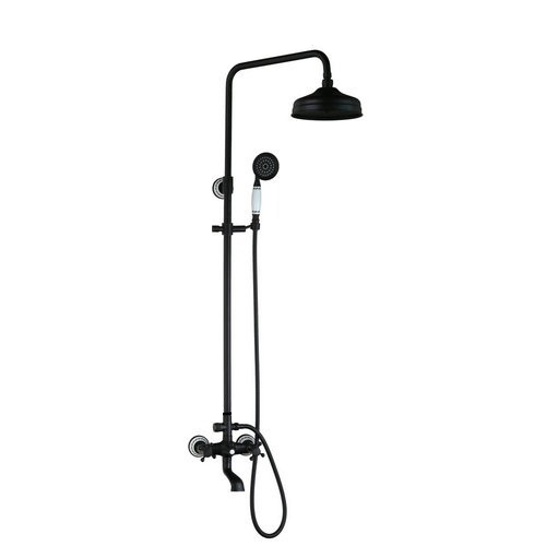LAUFERI LAMEA schwarzer Wand-Brausemischer