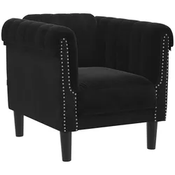 vidaXL Sessel Schwarz Samt