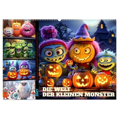 Die Welt der kleinen Monster (Wandkalender 2027 DIN A2 quer), CALVENDO Monatskalender
