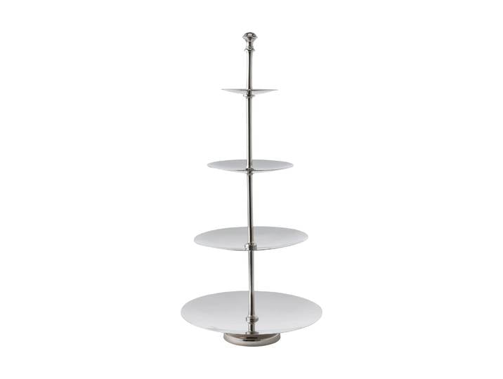 Lene Bjerre Présentoir à étages Sigrine Argenté, 25x25xH53 cm