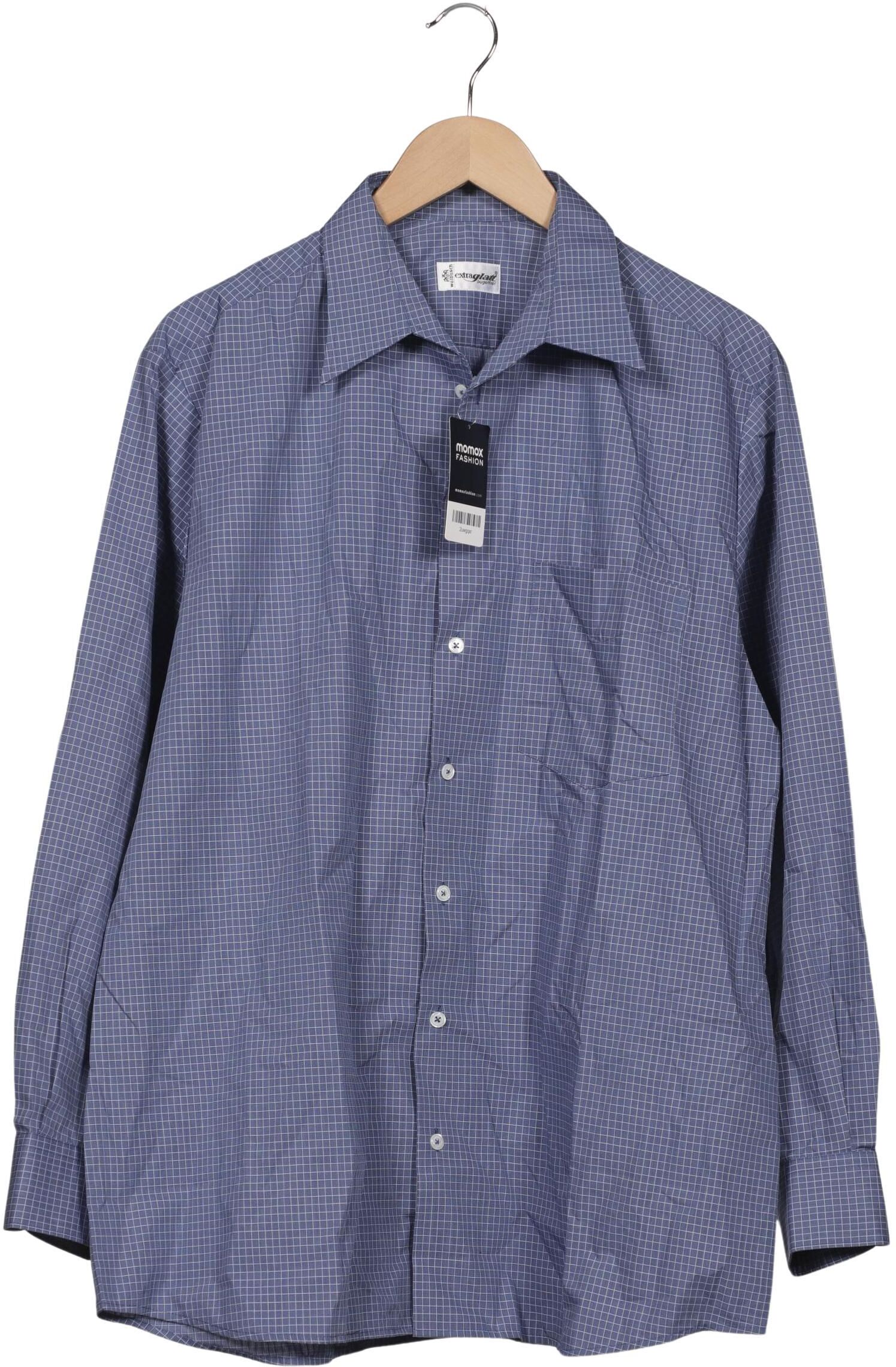 Walbusch Herren Hemd, Blau, Gr. 42, Baumwolle - Second Hand