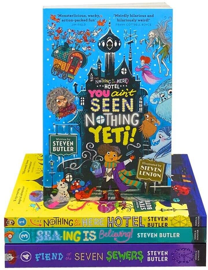 Simon & Schuster Children's UK Nothing to See Here Hotel 4 Books Collection Set by Steven Butler - Paperback - Ages 7-9 - Funny Monster Adventure Series -