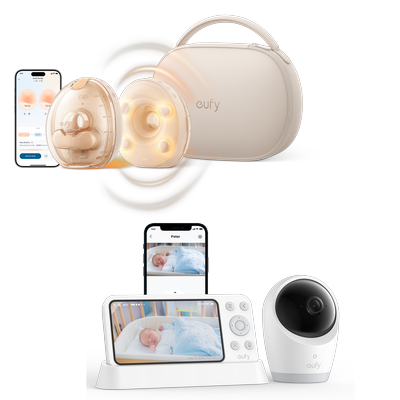 eufy Wearable Breast Pump S2 Pro & Baby Monitor E21 Bundle