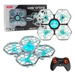 Lean Toys RC-Ferngesteuerte Drohne Syma X26 PRO mit Akrobatik-LED-Beleuchtung und WLAN, Drohne
