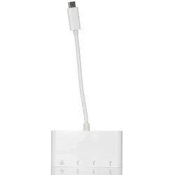 RS PRO USB 3.1 USB-Hub, 1 USB Ports, USB C, RJ45 (USB-C, 3 Ports), Dockingstation + USB Hub, Weiss