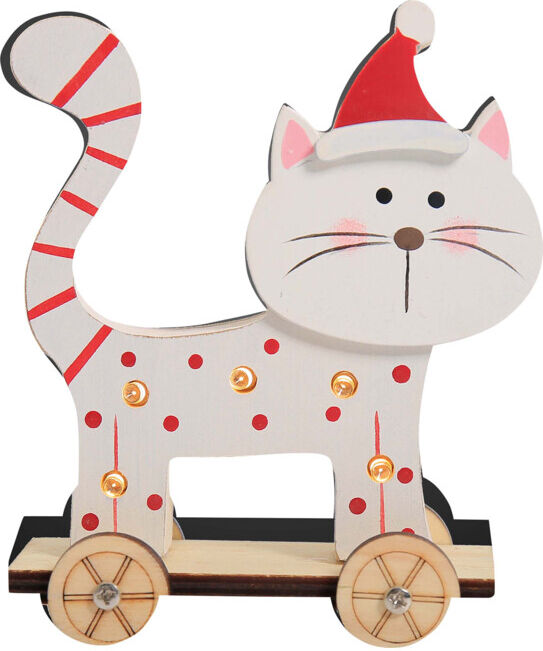 Hellum Chat en bois LED debout 524192 (524192)